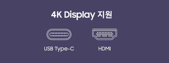 삼성 데스크탑 4K Display 지원