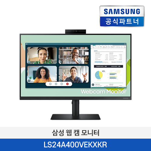 삼성 웹 캠 모니터 LS24A400VEKXKR 24인치